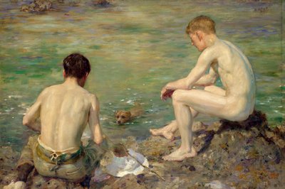Tres compañeros de Henry Scott Tuke